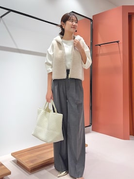 「アイテム（ピアス（両耳用））」を使った、wgmasagoさん（レディース・166cm）の秋コーディネート