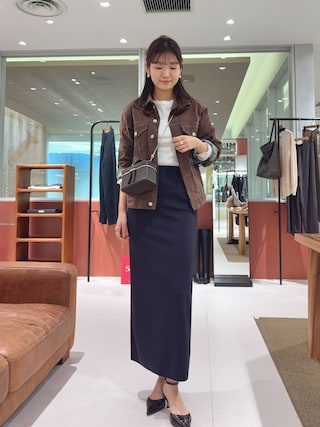 Whim Gazette（ウィムガゼット）の「ジャージーIラインロングスカート