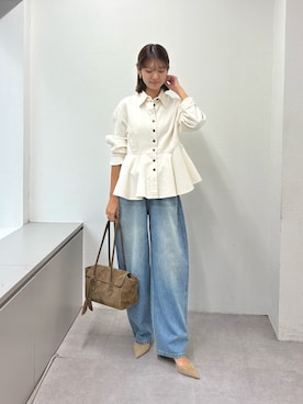 「アイテム（ボストンバッグ）」を使った、wgmasagoさん（レディース・166cm）の秋コーディネート