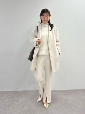 「THE PAUSE（ザ ポーズ）のアイテム」を使った、wgmasagoさん（レディース・166cm）の冬コーディネート