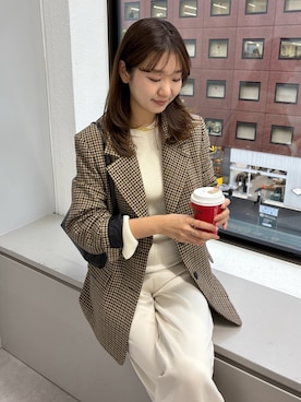 「アイテム（チョーカー）」を使った、wgmasagoさん（レディース・166cm）の秋コーディネート