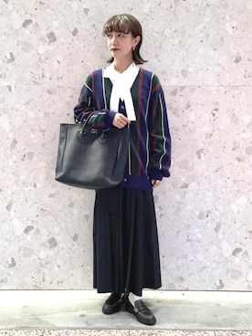 BEAMSさん(レディース・154cm)の秋コーディネート