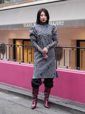 BEAMSさん（レディース・170cm）の秋コーディネート