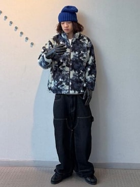 「アイテム（手袋）」を使った、BEAMSさん（メンズ・167cm）の秋コーディネート