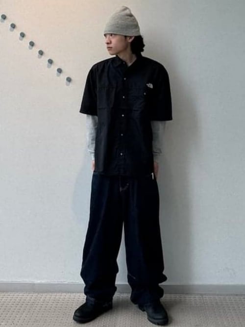 THE NORTH FACE ショートスリーブヌプシシャツ Ｌ THE NORTH FACE シャツ / ショートスリーブ ヌプシ メンズ