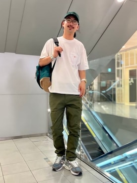 「BEAMS（ビームス）のアイテム（パンツ）」を使った、BEAMSさん（メンズ・185cm）の春コーディネート