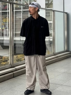 「WILD THINGS（ワイルドシングス）のアイテム（トップス）」を使った、BEAMSさん（メンズ・176cm）の夏コーディネート