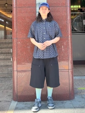 「BEAMS（ビームス）のアイテム（シャツ/ブラウス）」を使った、BEAMSさん（メンズ・168cm）の夏コーディネート