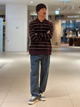「BEAMS（ビームス）のアイテム（ニットキャップ/ビーニー）」を使った、BEAMSさん（メンズ・176cm）の秋コーディネート