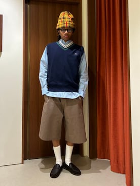 「BEAMS（ビームス）のアイテム（帽子）」を使った、BEAMSさん（メンズ・169cm）の春コーディネート