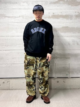 「BEAMS（ビームス）のアイテム（パンツ）」を使った、BEAMSさん（メンズ・170cm）の春コーディネート