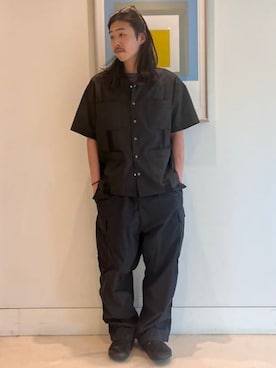 「アイテム（シャツ/ブラウス）」を使った、BEAMSさん（メンズ・173cm）の夏コーディネート