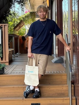 「BEAMS（ビームス）のアイテム」を使った、BEAMSさん（メンズ・175cm）の夏コーディネート