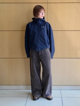 「アイテム（トートバッグ、オレンジ系）」を使った、BEAMSさん（メンズ・163cm）の秋コーディネート