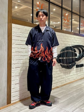 「BEAMS（ビームス）のアイテム（パンツ）」を使った、BEAMSさん（メンズ・164cm）の春コーディネート