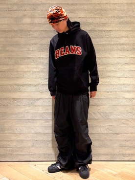 「BEAMS（ビームス）のアイテム（ニットキャップ/ビーニー）」を使った、BEAMSさん（メンズ・178cm）の秋コーディネート