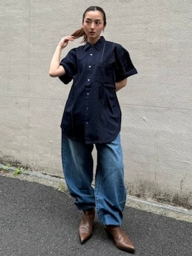 「アイテム（シャツ/ブラウス）」を使った、BEAMSさん（メンズ・148cm）の夏コーディネート