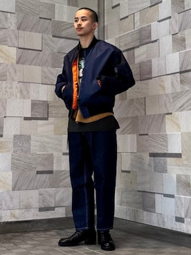 「BEAMS（ビームス）のアイテム（パンツ）」を使った、BEAMSさん（メンズ・175cm）の春コーディネート