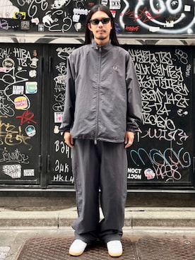 「アイテム（ブルゾン、グレー系）」を使った、BEAMSさん（メンズ・177cm）の秋コーディネート