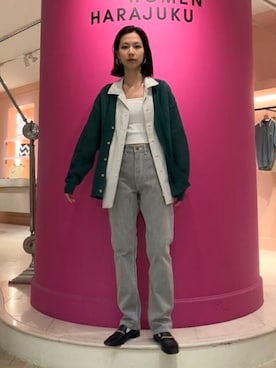 「BEAMS（ビームス）のアイテム（カーディガン/ボレロ）」を使った、BEAMSさん（レディース・164cm）の春コーディネート