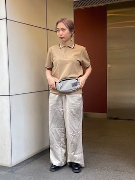 「MYSTERY RANCH（ミステリーランチ）のアイテム（バッグ）」を使った、BEAMSさん（レディース・158cm）の春コーディネート