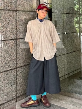「BEAMS（ビームス）のアイテム（キャップ）」を使った、BEAMSさん（メンズ・175cm）の夏コーディネート