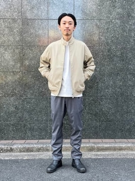 「Gramicci（グラミチ）の【別注】Gramicci / スラックス 26SS（その他パンツ、グレー系）」を使った、BEAMSさん（レディース・159cm）の春コーディネート