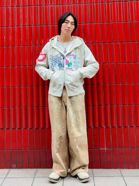 「BEAMS（ビームス）のアイテム（パンツ）」を使った、BEAMSさん（メンズ・170cm）の春コーディネート