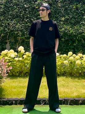 「アイテム（帽子）」を使った、BEAMSさん（メンズ・176cm）の夏コーディネート