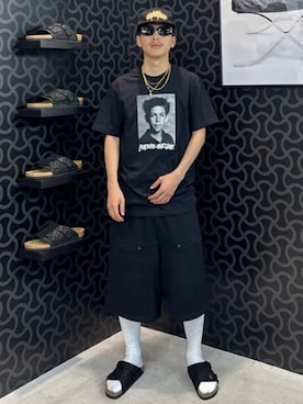 「NULL（ヌル）のアイテム」を使った、BEAMSさん（メンズ・166cm）の夏コーディネート