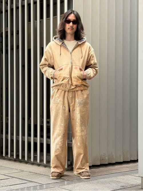 セール】モック プリント ダブルニー スウェットパンツ（その他パンツ