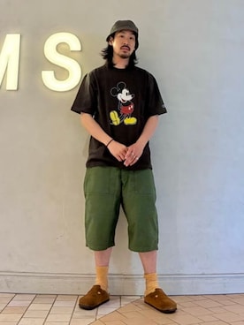 「orSlow（オアスロウ）のアイテム」を使った、BEAMSさん（メンズ・173cm）の夏コーディネート