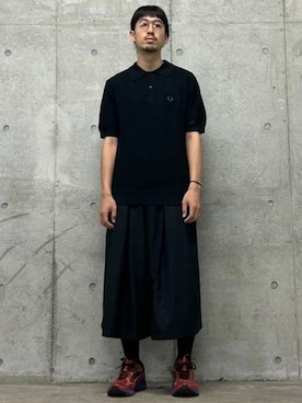 「FRED PERRY（フレッドペリー）のアイテム」を使った、BEAMSさん（メンズ・178cm）の夏コーディネート