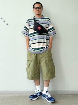 「BEAMS（ビームス）のアイテム（ソックス/靴下）」を使った、BEAMSさん（メンズ・175cm）の夏コーディネート