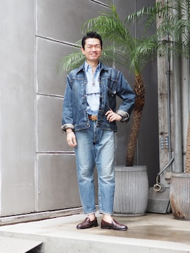 「BEAMS PLUS（ビームスプラス）のアイテム（トップス）」を使った、BEAMSさん（メンズ・175cm）の秋コーディネート
