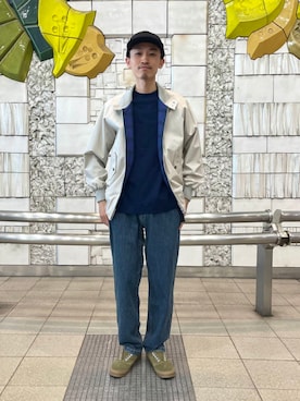 「LACOSTE（ラコステ）のアイテム」を使った、BEAMSさん（メンズ・171cm）の春コーディネート