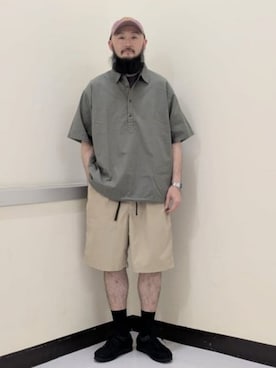 「MARMOT（マーモット）のアイテム」を使った、BEAMSさん（メンズ・178cm）の夏コーディネート