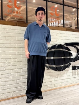「BEAMS（ビームス）のアイテム（スラックス）」を使った、BEAMSさん（メンズ・178cm）の春コーディネート