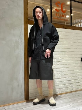 「BEAMS（ビームス）のアイテム（パンツ）」を使った、BEAMSさん（メンズ・172cm）の春コーディネート