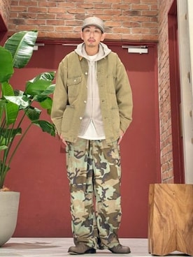 「BEAMS（ビームス）のM65 メッシュ カーゴパンツ（カーゴパンツ、その他）」を使った、BEAMSさん（メンズ・170cm）の春コーディネート