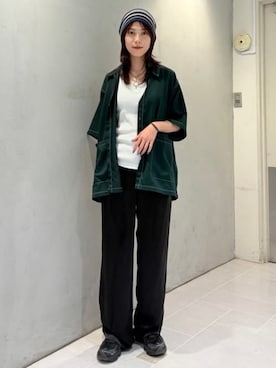 「BEAMS（ビームス）のアイテム（ニットキャップ/ビーニー）」を使った、BEAMSさん（レディース・164cm）の夏コーディネート