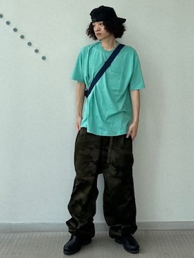 「BRIEFING(ブリーフィング)のアイテム」を使った、BEAMSさん(メンズ・167cm)の夏コーディネート