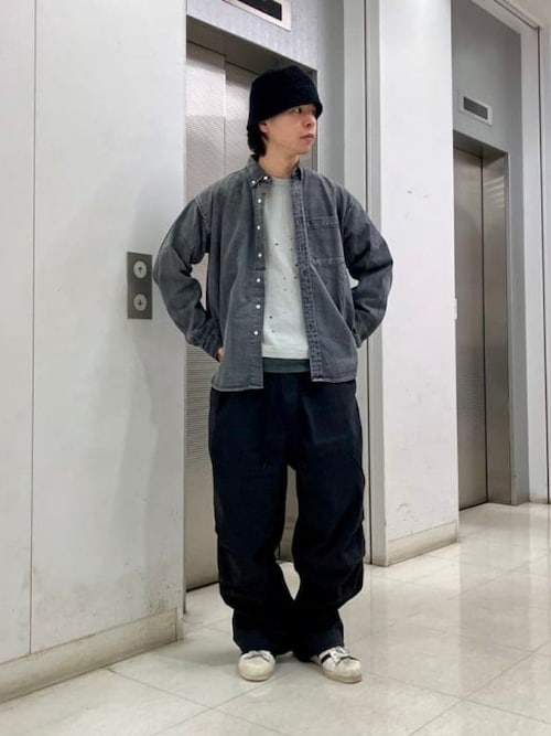 BEAMS（ビームス） シャツ デニム ボタンダウンシャツ メンズ