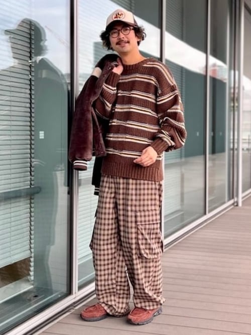 beamsチェック柄 カーゴパンツ BEAMS MEN｜チェック カーゴ イージーパンツ | Rakuten Fashion