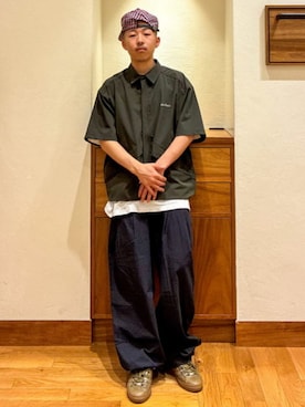 「WILD THINGS（ワイルドシングス）のアイテム」を使った、BEAMSさん（メンズ・163cm）の夏コーディネート