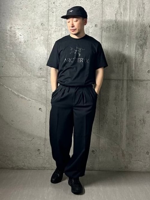 ARC'TERYX ブラック Tシャツ M ARC'TERYX（アークテリクス） 並行輸入品 SPLIT T-SHIRT メンズ