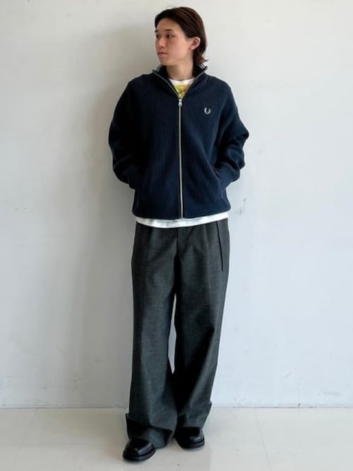 別注】FRED PERRY / ドライバーズニット(カーディガン/ボレロ)|FRED 別注】FRED PERRY / ドライバーズニット(カーディガン/ボレロ)|FRED