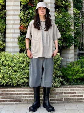 「BEAMS（ビームス）のアイテム（シャツ/ブラウス）」を使った、BEAMSさん（メンズ・170cm）の夏コーディネート