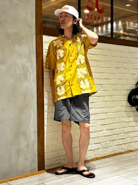 「リゾートスタイル」｜BEAMSさん（メンズ・172cm）の夏コーディネート