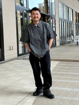 「UNIVERSAL OVERALL（ユニバーサルオーバーオール）のアイテム」を使った、BEAMSさん（メンズ・160cm）の春コーディネート